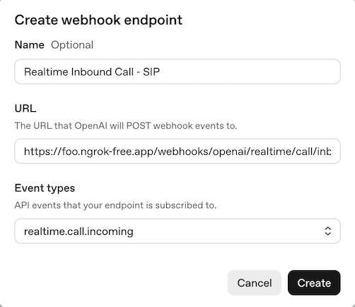 Create Webhook Diagram